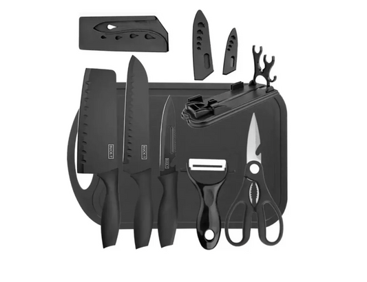 Set de cuchillos y utensilios de cocina - completo y profesional