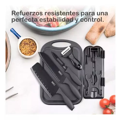 Set de cuchillos y utensilios de cocina - completo y profesional