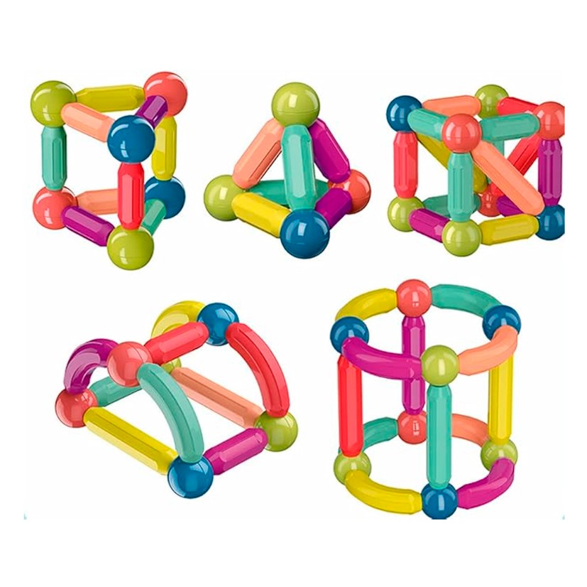 JUEGO DE BLOQUES MAGNÉTICOS DE 26 PCS